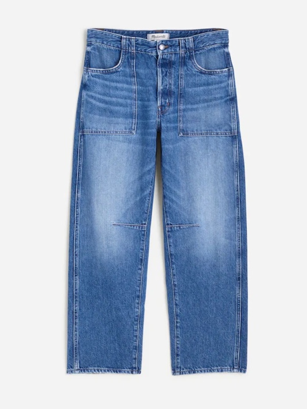 Madewell The Darted Barrel Leg Jean in Medium Wash Women’s 28P - Picture 3 of 13